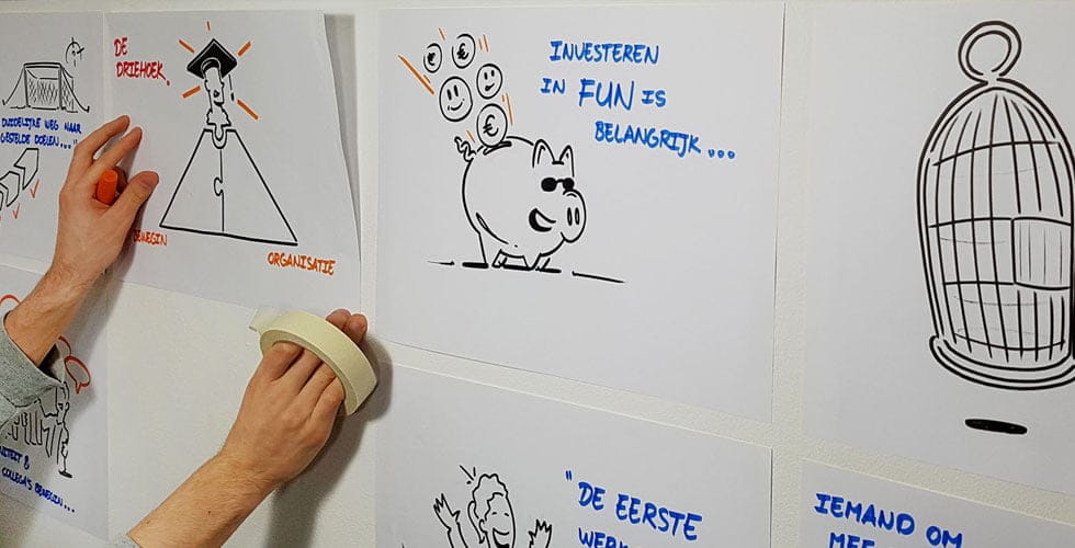 banner notuleren bg tablet